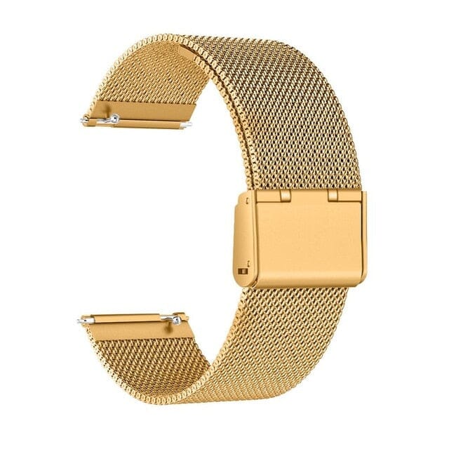 BEYESER Milanese Stainless Steel Mesh Band - Upgrade Your Fitbit Versa Today - Stylish and Comfortable Replacement Wristband. Smart Watch PikNik Gold 