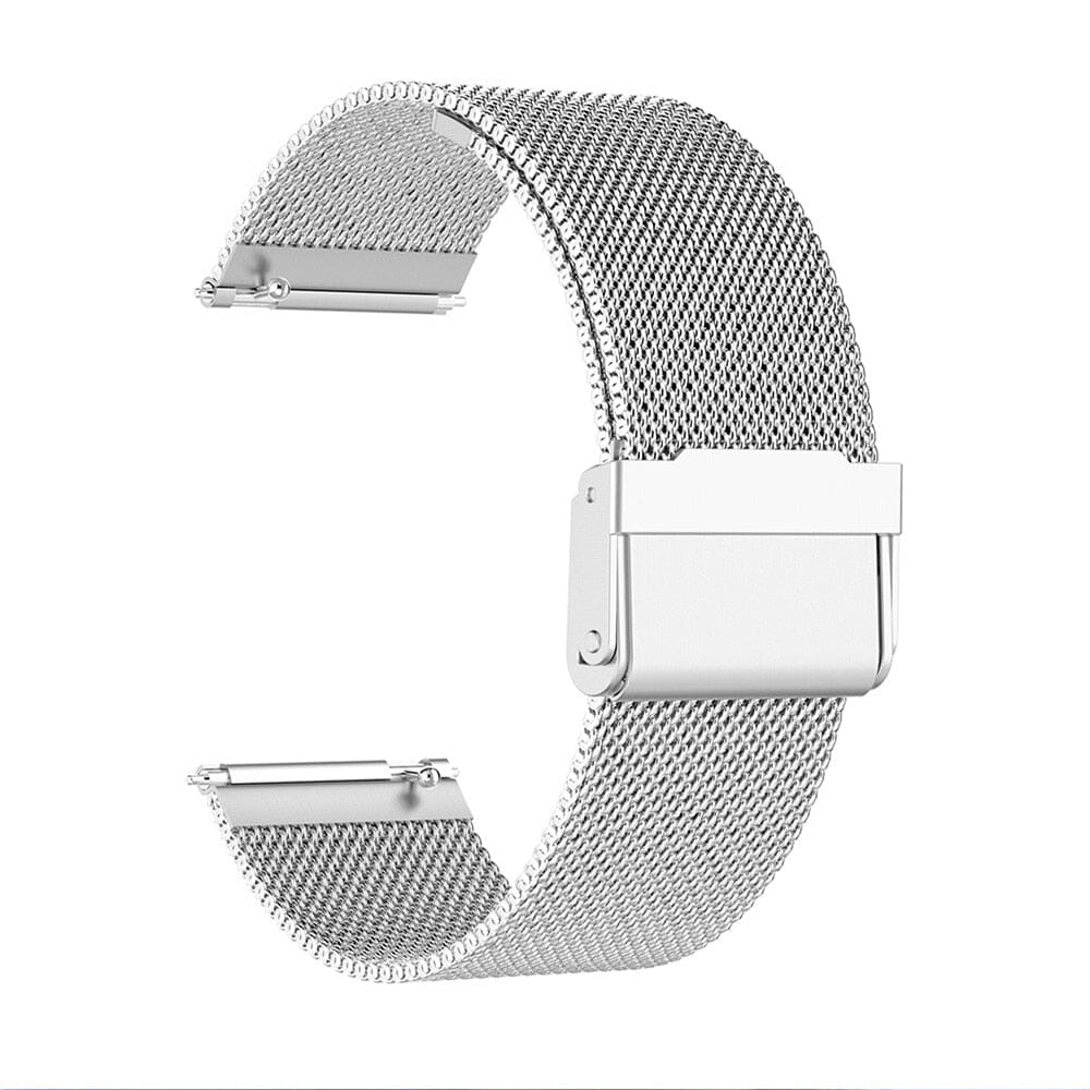 BEYESER Milanese Stainless Steel Mesh Band - Upgrade Your Fitbit Versa Today - Stylish and Comfortable Replacement Wristband. Smart Watch PikNik Silver 