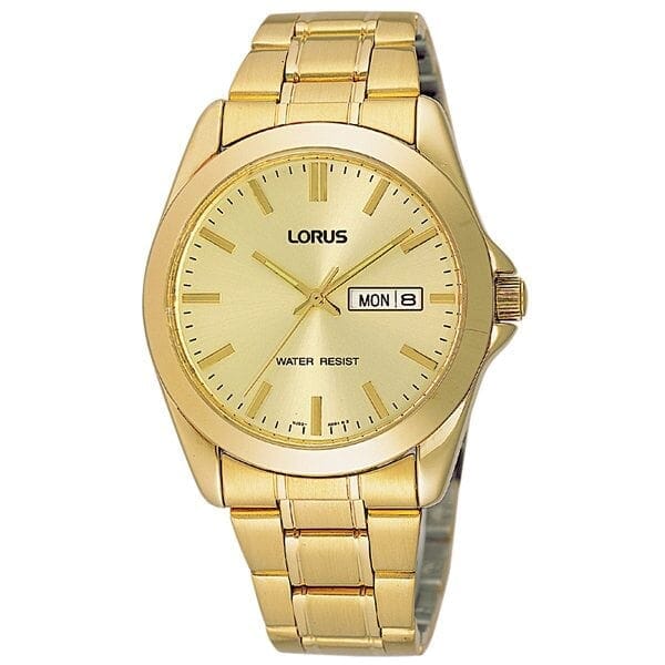 Lorus RJ608A Gold Plated Stainless Steel Men's Watch watches Lorus 
