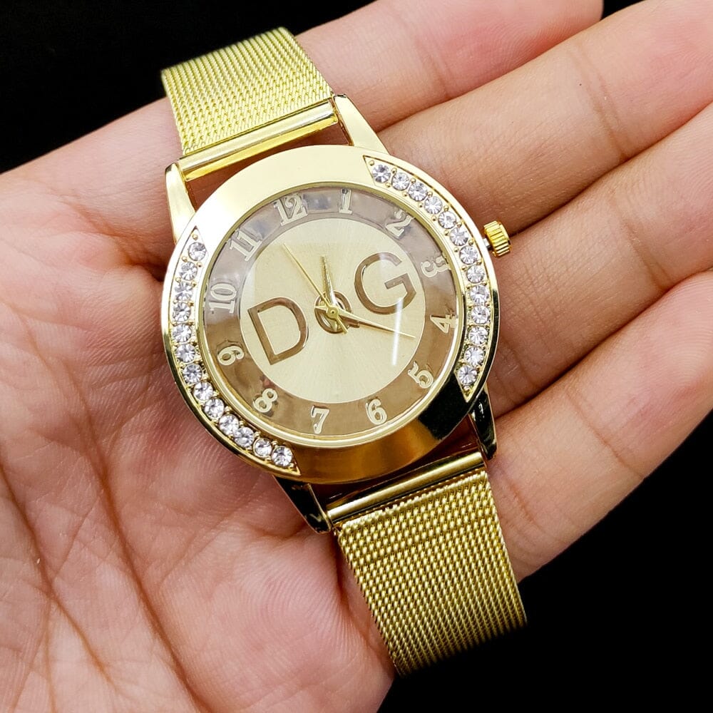 Women Luxury Brand DQG Quartz Watch - Make a Statement with Style and Elegance. Mechanical Watches PikNik A Gold 